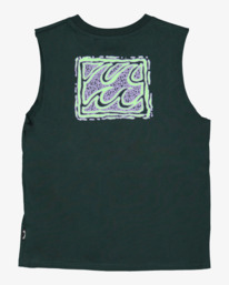 4 Boys 0-7 Crayon Wave T-Shirt Green UBTZT00171 Billabong