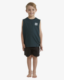 0 Boys 0-7 Crayon Wave T-Shirt Green UBTZT00171 Billabong