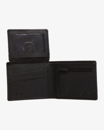 3 Helsman Rfid Flip Wallet Black UBYAA00177 Billabong