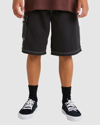 3 Throw On Boardshorts Black UBYBS00141 Billabong