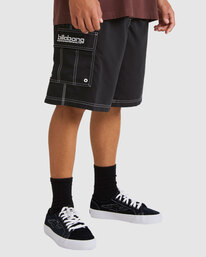 4 Throw On Boardshorts Black UBYBS00141 Billabong
