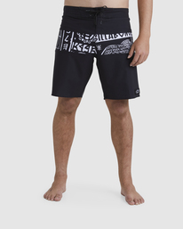 billabong, Pilpeled Tribong Pro - Boardshort da Uomo, BLACK (blk) Pilpeled Tribong Pro - Board Shorts for Men UBYBS00154