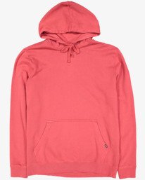 6 Overdyed Pop Pullover Hoodie Red UBYFT00112 Billabong