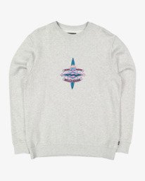 5 Core Diamond Crewneck Sweatshirt Grey UBYFT00125 Billabong