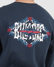 4 Shadow Diamond Crewneck Sweatshirt Blue UBYFT00129 Billabong