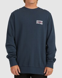 0 Shadow Diamond Crewneck Sweatshirt Blue UBYFT00129 Billabong