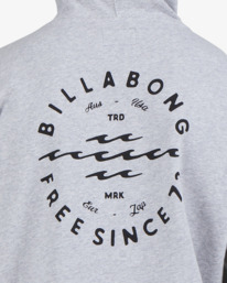 3 Big Wave Daz Hoodie Grey UBYFT00202 Billabong