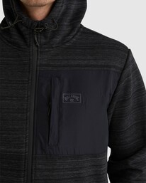 3 A/DIV Hiker Zip Thru Black UBYFT00212 Billabong