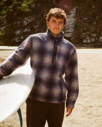 Boundary Mock Neck - Half Zip Fleece for Men  UBYFT00221