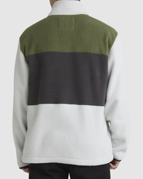 2 Boundary Mock Snap Pullover Grey UBYFT00222 Billabong