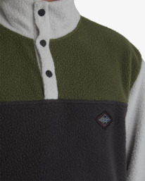 3 Boundary Mock Snap Pullover Grey UBYFT00222 Billabong