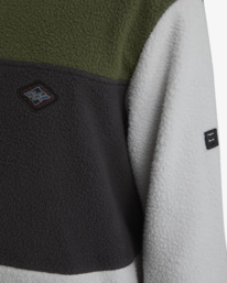 4 Boundary Mock Snap Pullover Grey UBYFT00222 Billabong
