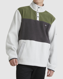0 Boundary Mock Snap Pullover Grey UBYFT00222 Billabong