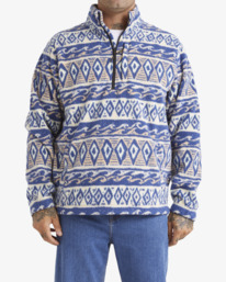 1 A/DIV Waves Boundary Mock Neck Pullover Beige UBYFT00241 Billabong