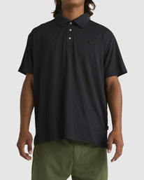 0 Adiv Polo T-Shirt Black UBYKT00137 Billabong