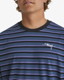 3 Backbeach Stripe T-Shirt Blue UBYKT00140 Billabong