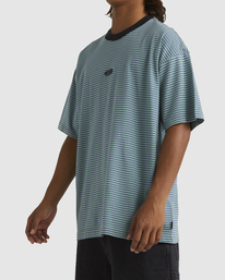 2 Absense Stripe T-Shirt Blue UBYKT00141 Billabong