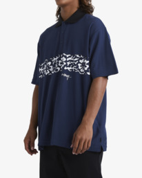 1 Backbeach Polo T-Shirt Blue UBYKT00147 Billabong