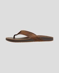3 Brunswick Leather Thongs Brown UBYL100003 Billabong