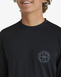 3 Big Wave Daz Rash Vest Black UBYWR00119 Billabong