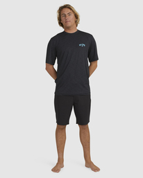 6 Shoreline Loose Fit Rash Vest Black UBYWR00125 Billabong