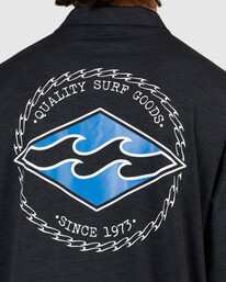 3 Shoreline Fisho Rash Vest Black UBYWR00137 Billabong