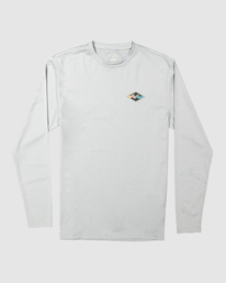 5 Diamond Shoreline Rash Vest Grey UBYWR03001 Billabong