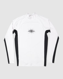 4 Jimmy Contrast Rash Vest Black UBYWR03002 Billabong