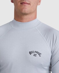 3 Shoreline - Long Sleeve UPF 50 Surf T-Shirt for Men Grey UBYWR03004 Billabong
