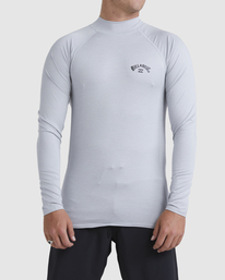 0 Shoreline - Long Sleeve UPF 50 Surf T-Shirt for Men Grey UBYWR03004 Billabong