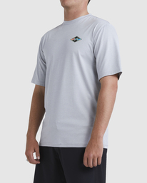 1 Diamond Shoreline Rash Vest Grey UBYWR03005 Billabong