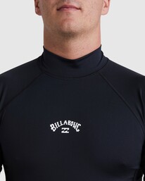 3 All Day Arch Rash Vest Black UBYWR03010 Billabong