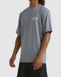 1 Arch Fill - Short Sleeve UPF 50 Surf T-shirt for Men Grey UBYWR03014 Billabong