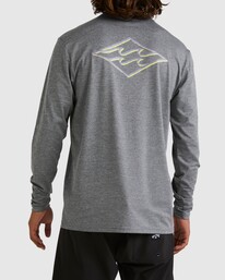 2 Diamond Shoreline - Long Sleeve UPF 50 Surf T-Shirt for Men Black UBYWR03018 Billabong