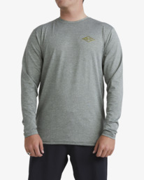Diamond Shoreline - Long Sleeve UPF 50 Surf T-Shirt for Men  UBYWR03018