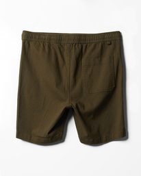 6 Beach Days Layback Twill Elastic Waist Walkshorts 18.5" Multicolor UBYWS00112 Billabong