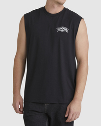 billabong, Grunge Arch - T-shirt sans manches pour Homme, BLACK (blk) Grunge Arch - Muscle T-Shirt for Men UBYZT00375