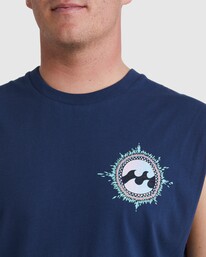 3 Flame Tank Blue UBYZT00455 Billabong
