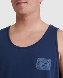 3 Heritage Arch Tank Top Blue UBYZT00456 Billabong