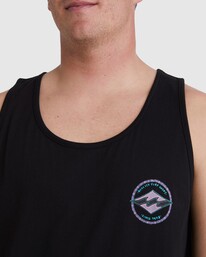 3 Rotar Diamond Tank Black UBYZT00466 Billabong