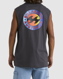 Vintage Rotar - Sleeveless Muscle T-Shirt for Men  UBYZT00494