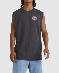 Vintage Rotar - Sleeveless Muscle T-Shirt for Men  UBYZT00494