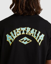 4 Aus Arch T-Shirt Black UBYZT00514 Billabong
