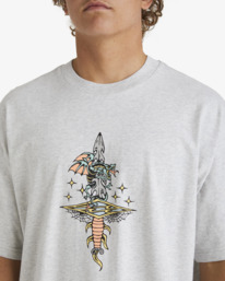 4 Dagger T-Shirt Grey UBYZT00635 Billabong