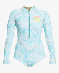 3 Surf Capsule Salty Dayz - Long Sleeve Springsuit for Women Blue W42G53BIP1 Billabong