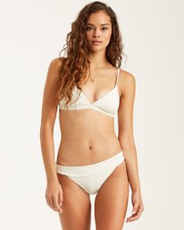 1 Peeky Days Tri Bikini Top White XT522BPE Billabong