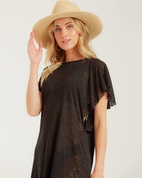 3 Out For Waves Cover-Up Dress Black XV07TBOU Billabong