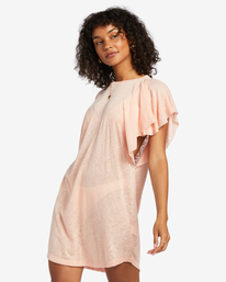 1 Out For Waves Cover-Up Dress Pink XV07TBOU Billabong