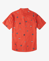 6 Wrangler Distant Land - Short Sleeve Shirt for Men Red Z1SH30BIF1 Billabong