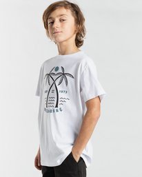 2 Double Head - T-shirt voor Jongens 8 - 14 White Z2SS20BIF1 Billabong